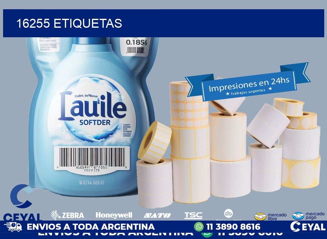 16255 ETIQUETAS