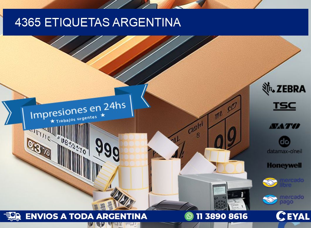 4365 ETIQUETAS ARGENTINA