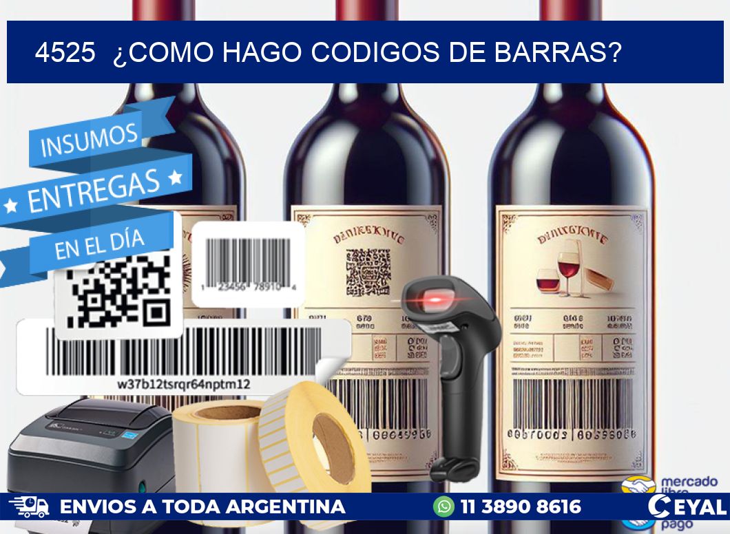 4525 ¿COMO HAGO CODIGOS DE BARRAS?