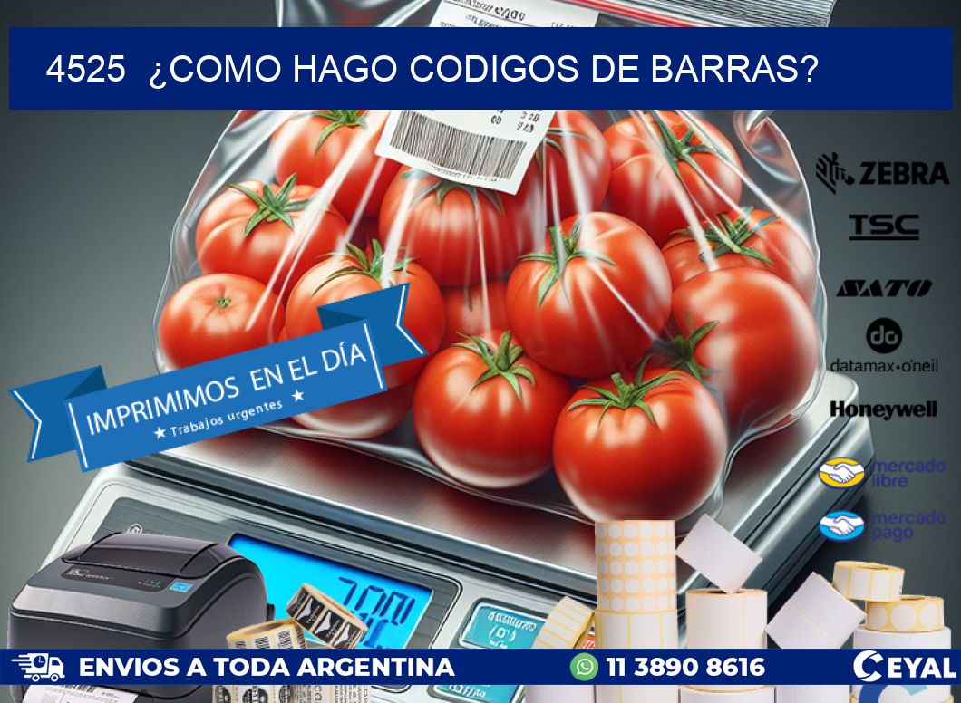 4525 ¿COMO HAGO CODIGOS DE BARRAS?