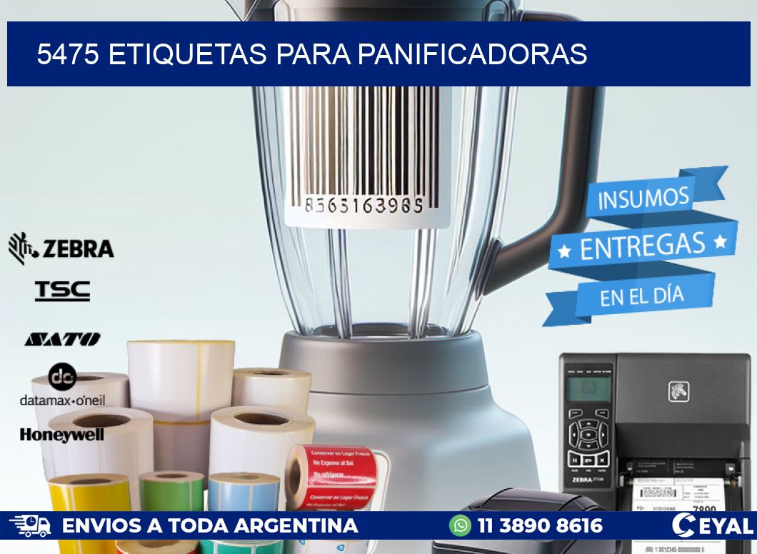 5475 ETIQUETAS PARA PANIFICADORAS