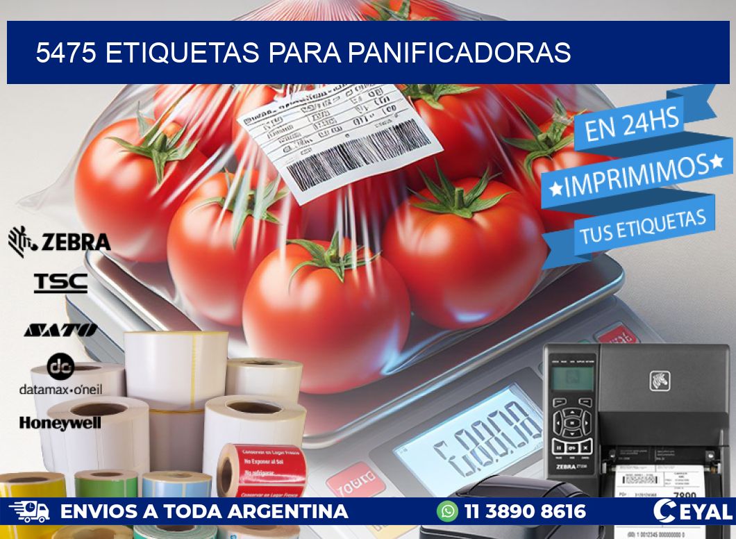 5475 ETIQUETAS PARA PANIFICADORAS