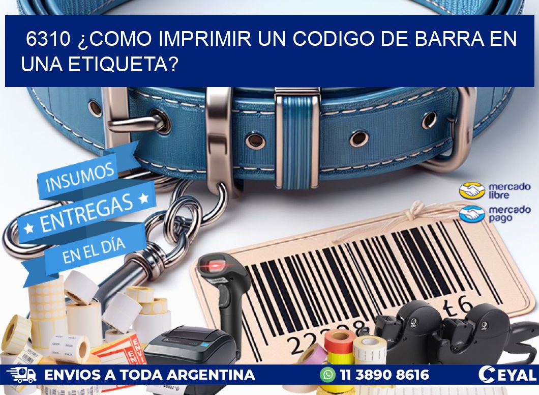 6310 ¿COMO IMPRIMIR UN CODIGO DE BARRA EN UNA ETIQUETA?