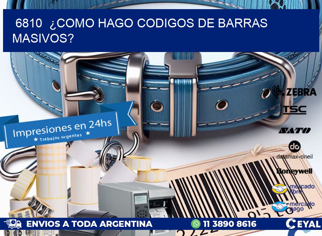 6810 ¿COMO HAGO CODIGOS DE BARRAS MASIVOS?