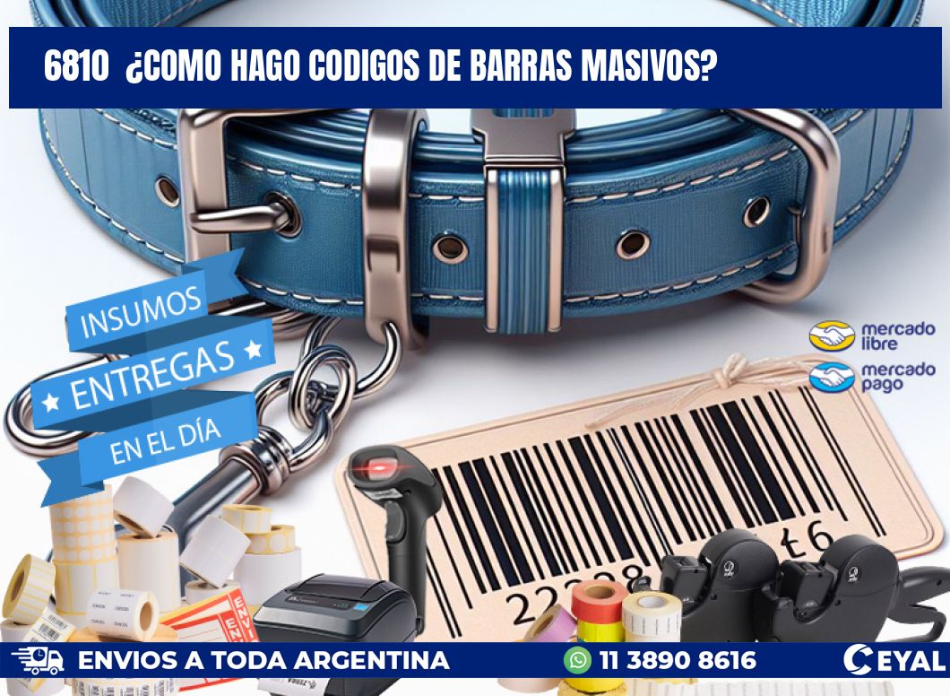 6810 ¿COMO HAGO CODIGOS DE BARRAS MASIVOS?