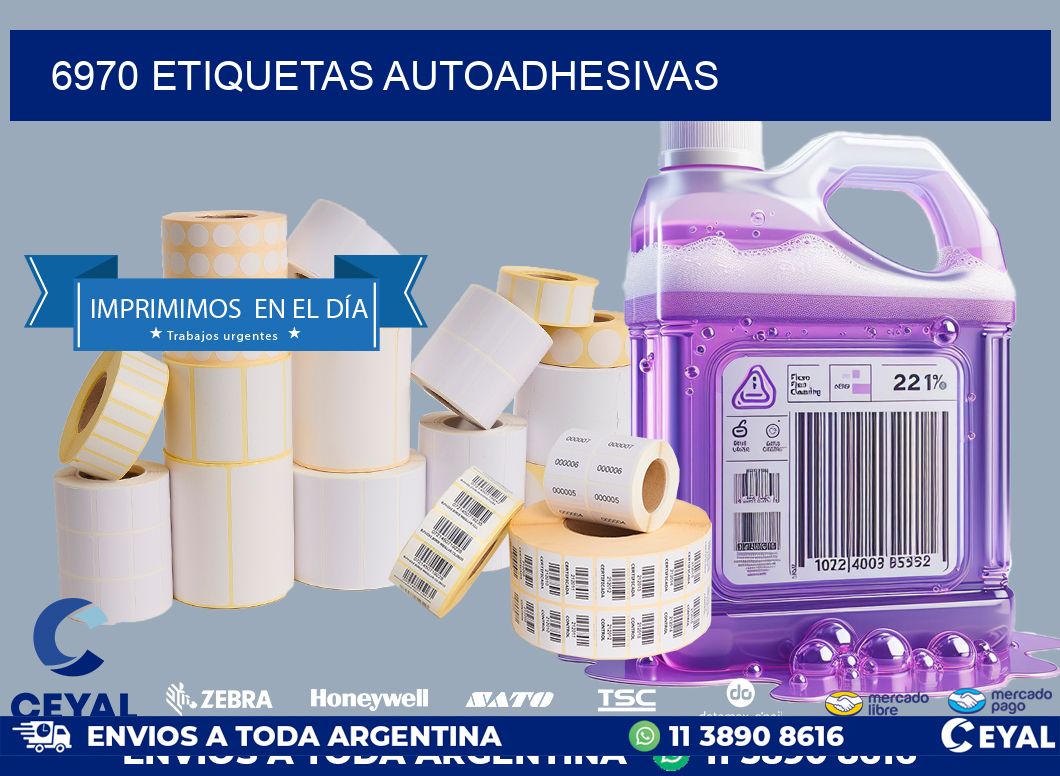6970 ETIQUETAS AUTOADHESIVAS