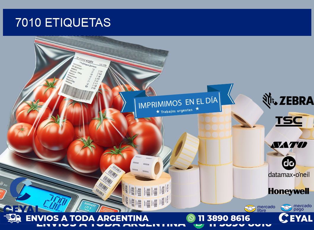 7010 ETIQUETAS