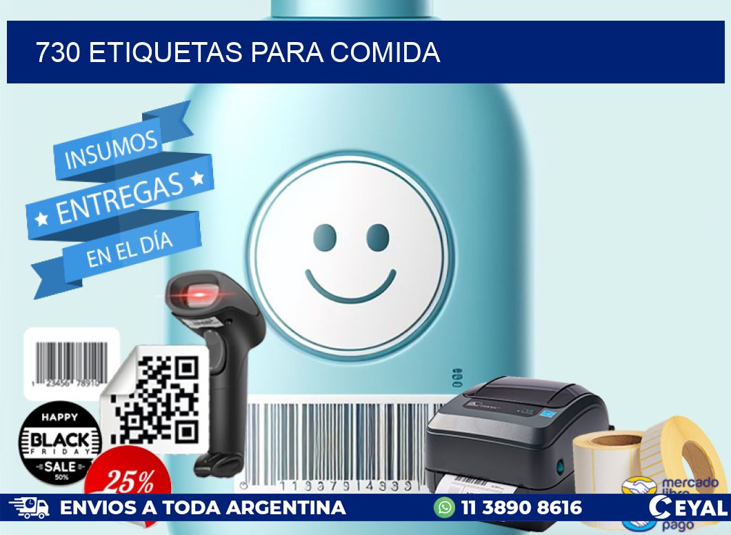 730 ETIQUETAS PARA COMIDA