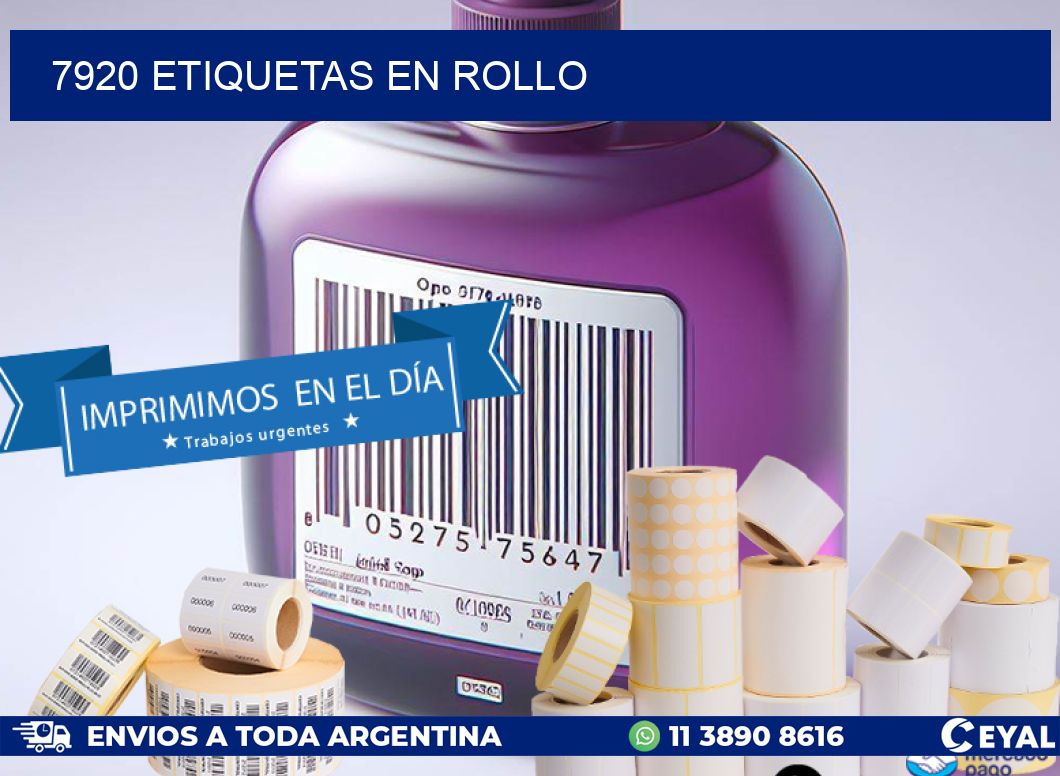 7920 ETIQUETAS EN ROLLO