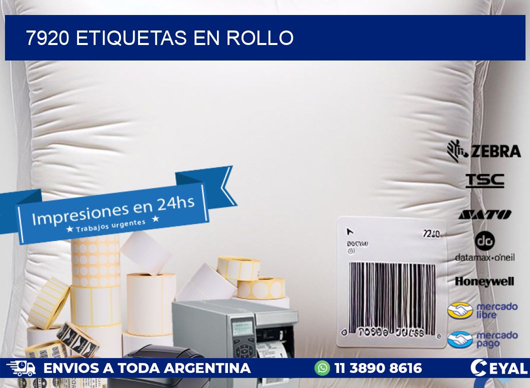 7920 ETIQUETAS EN ROLLO