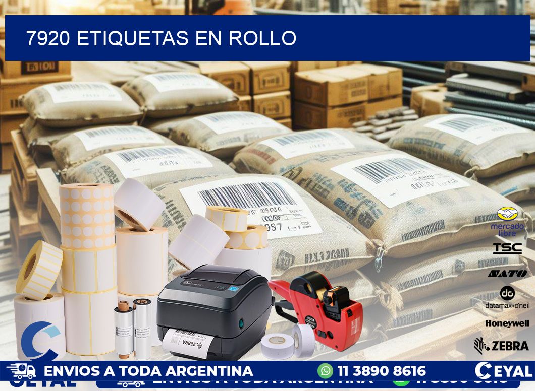 7920 ETIQUETAS EN ROLLO