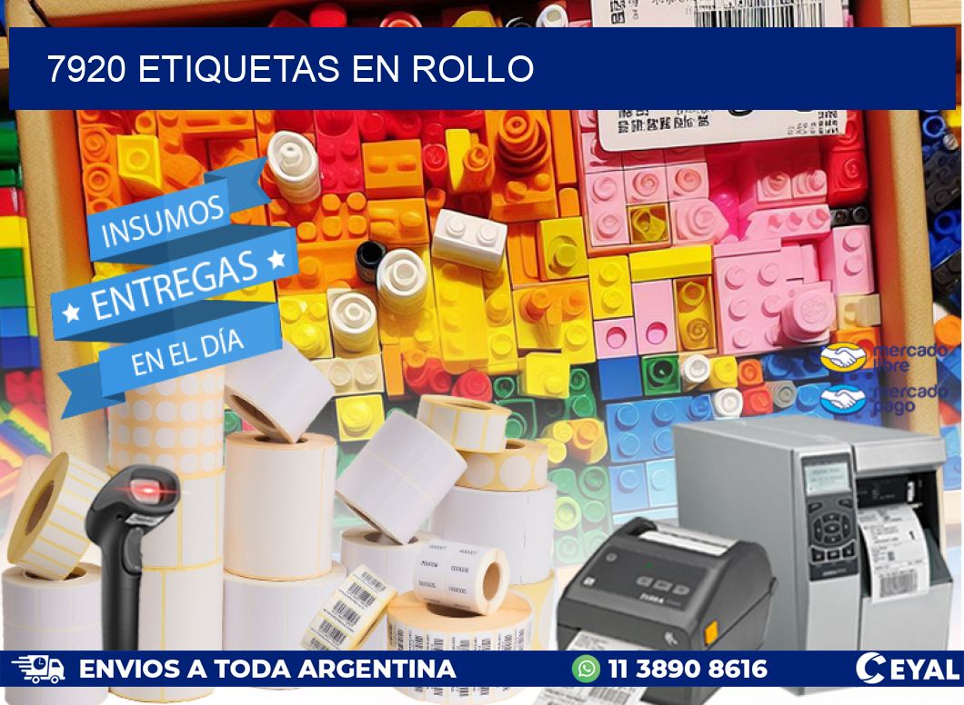 7920 ETIQUETAS EN ROLLO