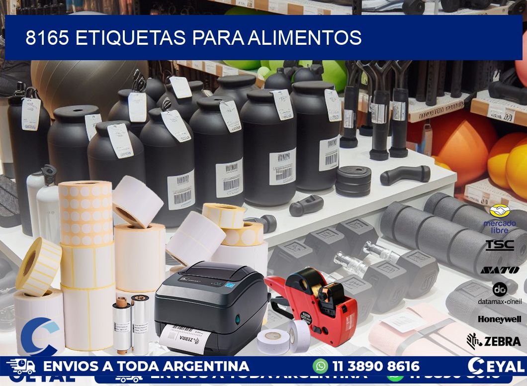 8165 ETIQUETAS PARA ALIMENTOS