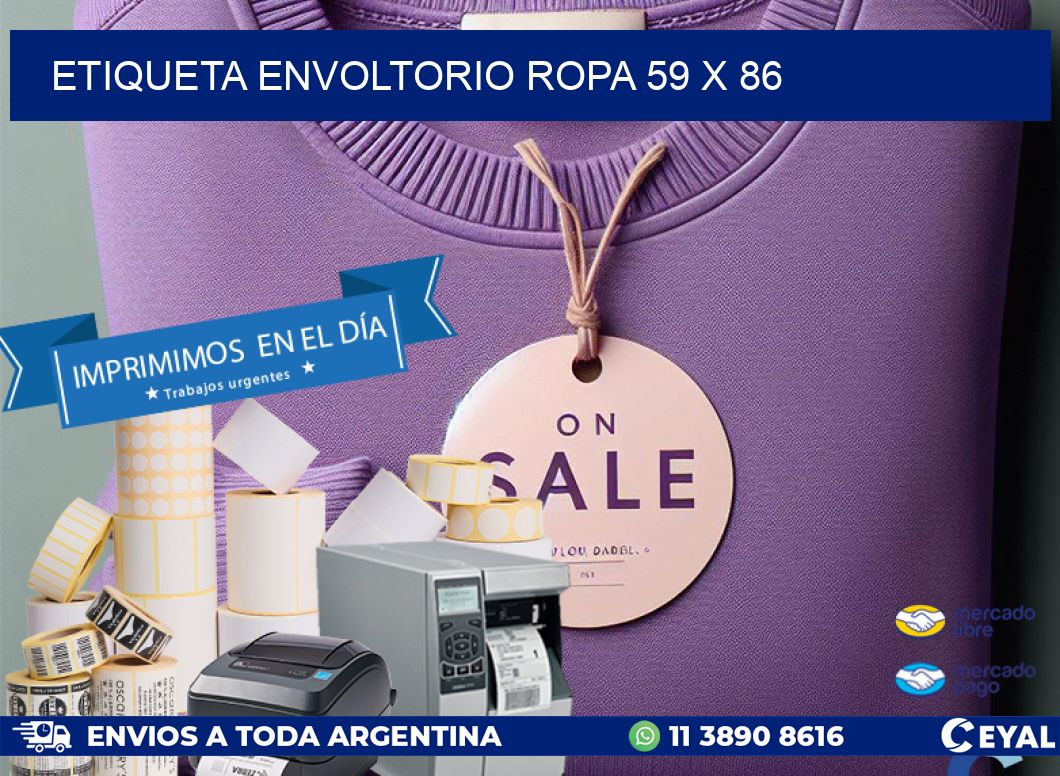 ETIQUETA ENVOLTORIO ROPA 59 x 86