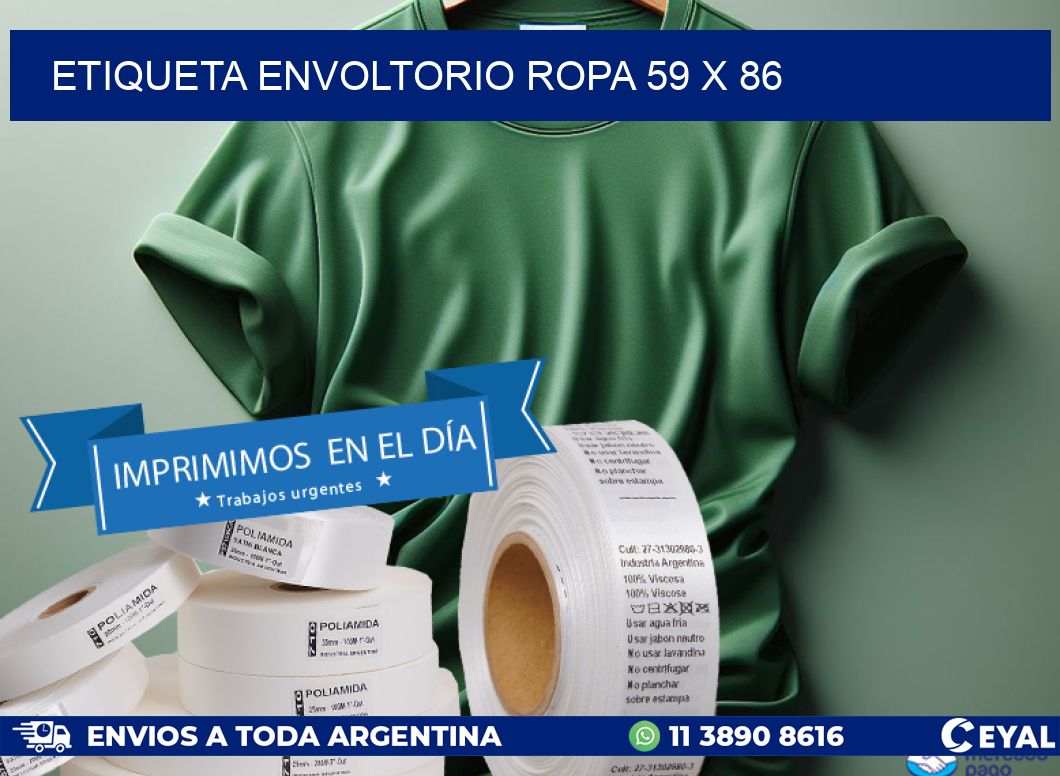 ETIQUETA ENVOLTORIO ROPA 59 x 86