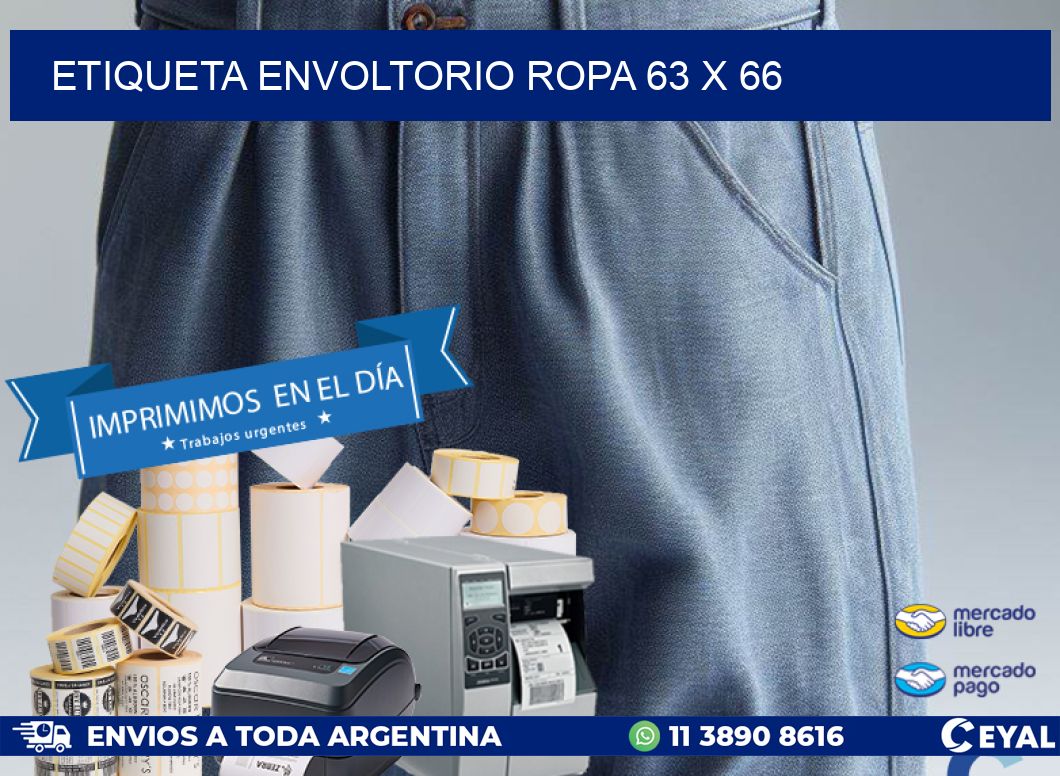 ETIQUETA ENVOLTORIO ROPA 63 x 66