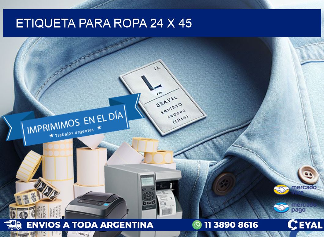 ETIQUETA PARA ROPA 24 x 45