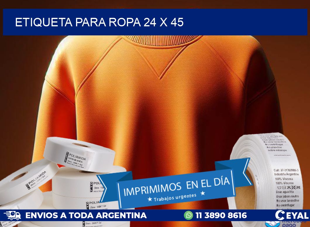 ETIQUETA PARA ROPA 24 x 45