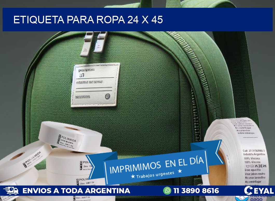 ETIQUETA PARA ROPA 24 x 45