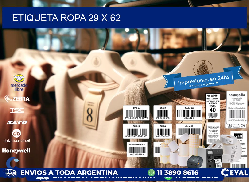 ETIQUETA ROPA 29 x 62
