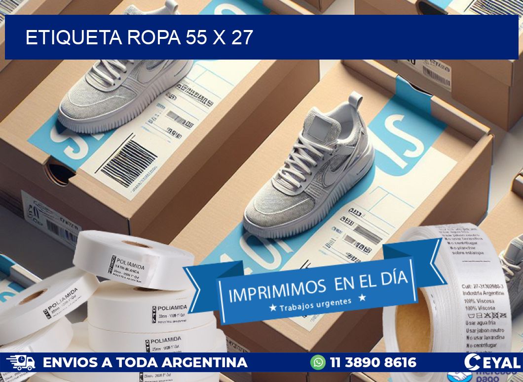 ETIQUETA ROPA 55 x 27