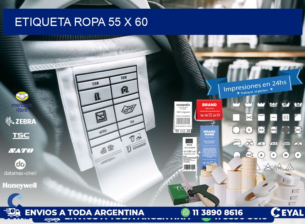 ETIQUETA ROPA 55 x 60