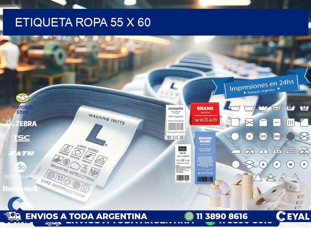 ETIQUETA ROPA 55 x 60