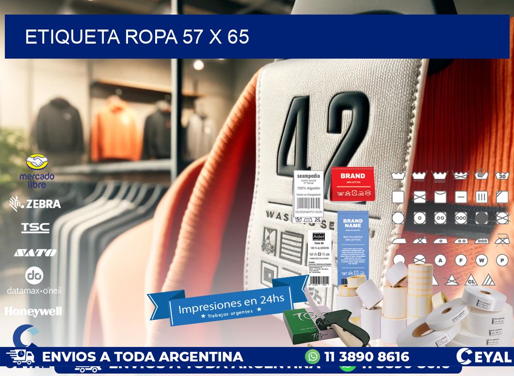 ETIQUETA ROPA 57 x 65