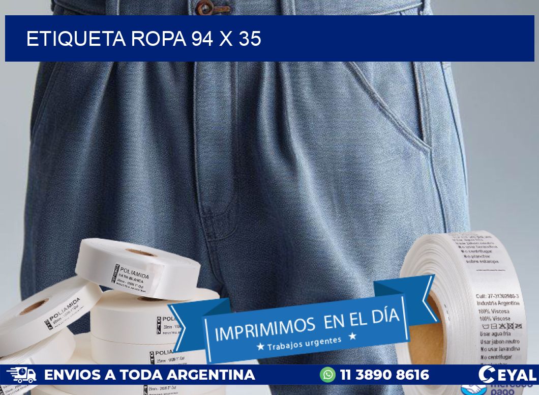 ETIQUETA ROPA 94 x 35