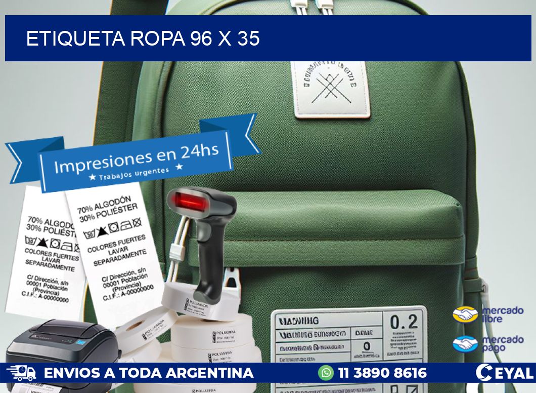ETIQUETA ROPA 96 x 35
