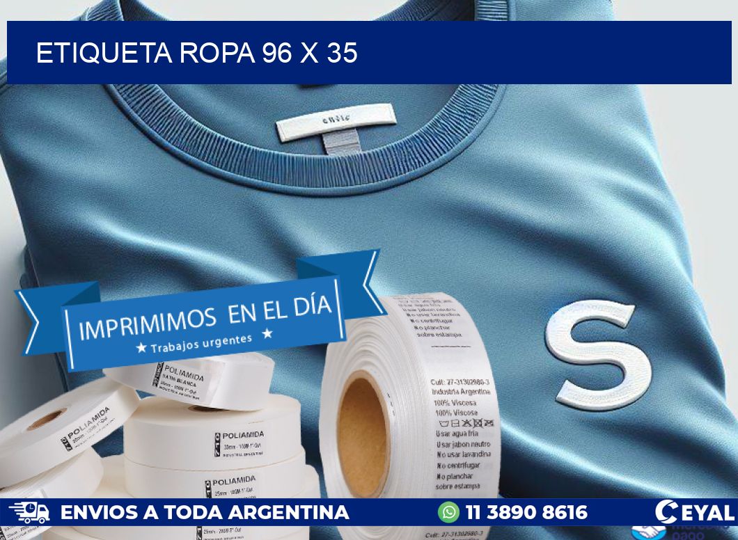 ETIQUETA ROPA 96 x 35