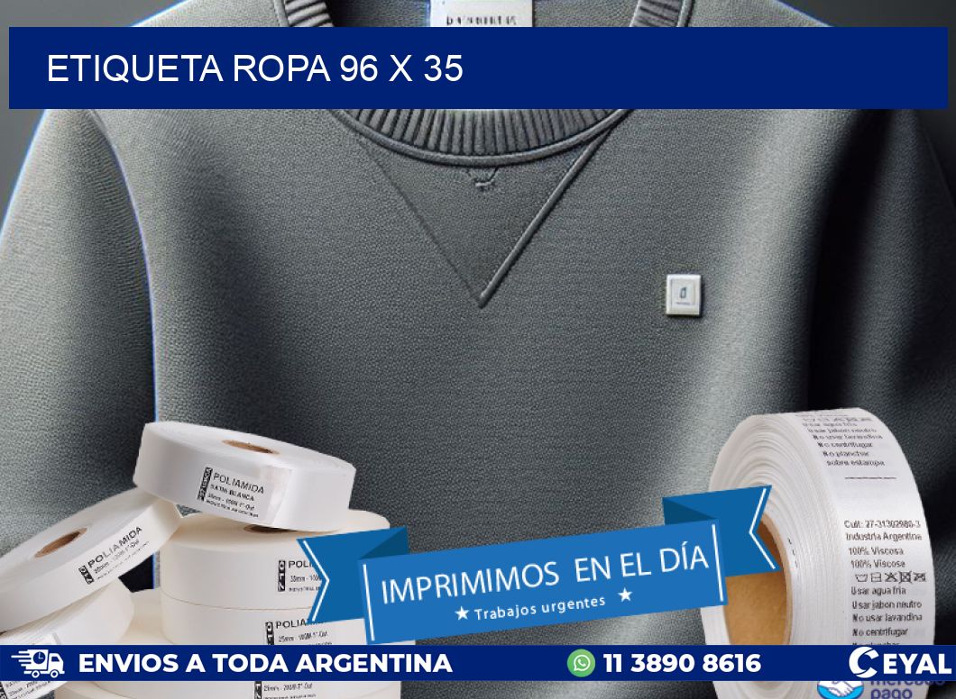 ETIQUETA ROPA 96 x 35