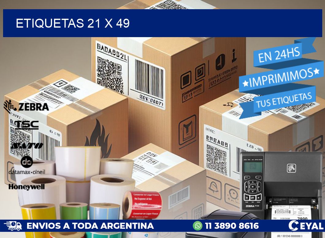 ETIQUETAS 21 x 49