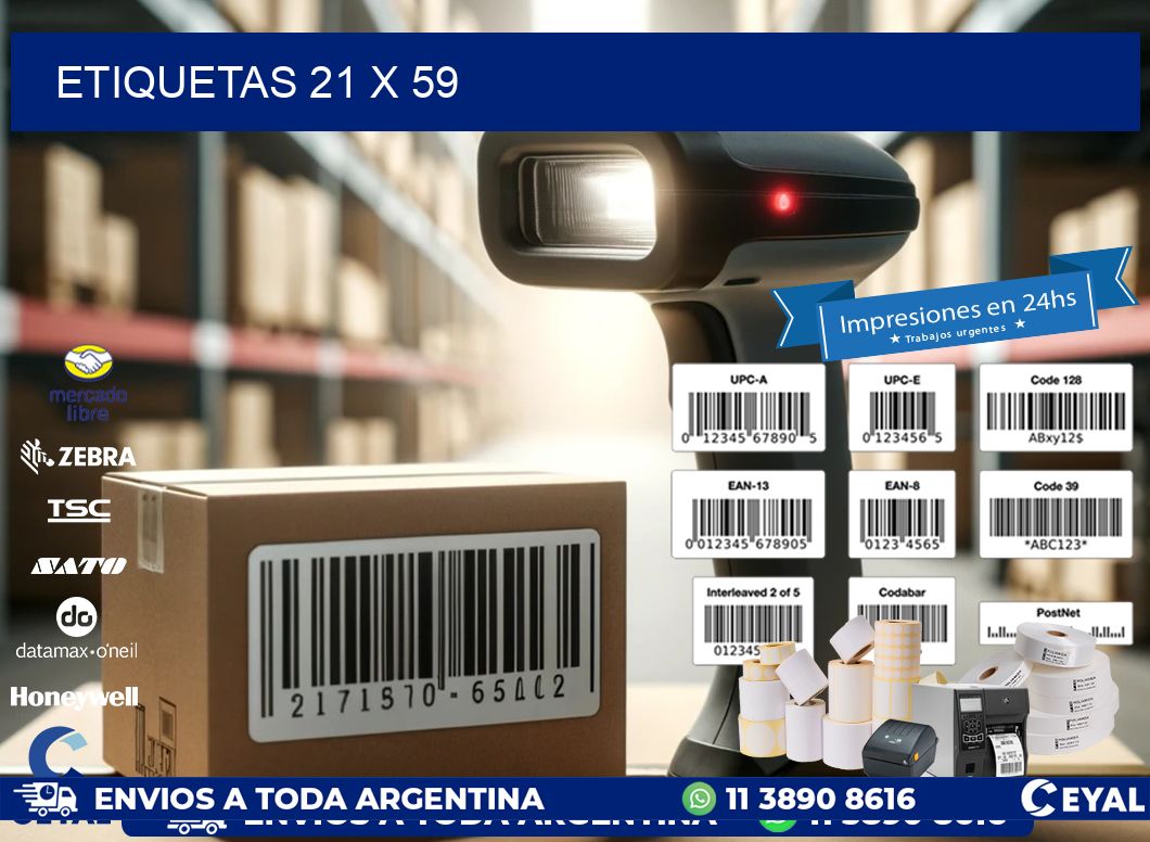 ETIQUETAS 21 x 59