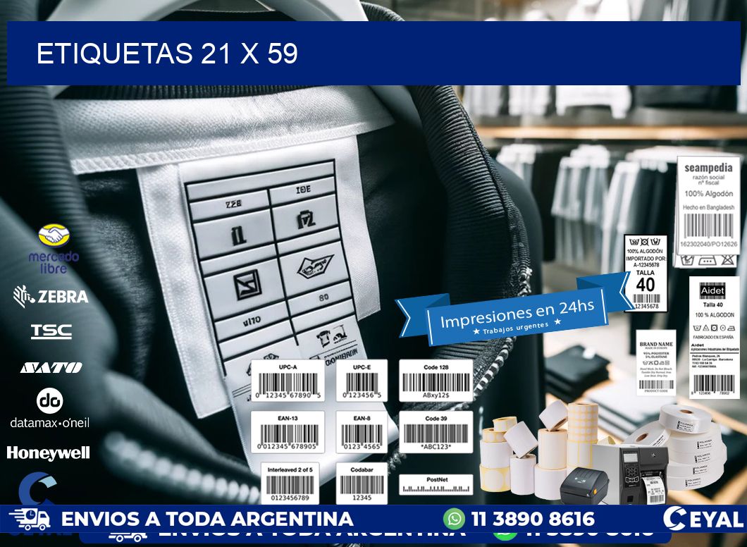 ETIQUETAS 21 x 59