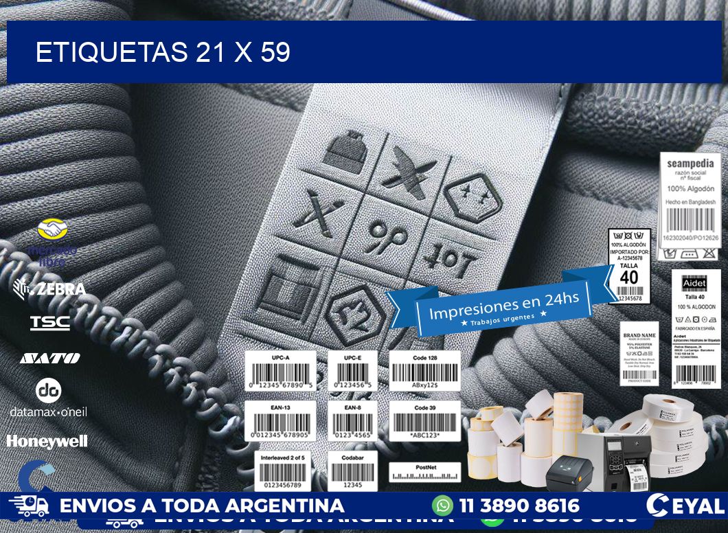 ETIQUETAS 21 x 59