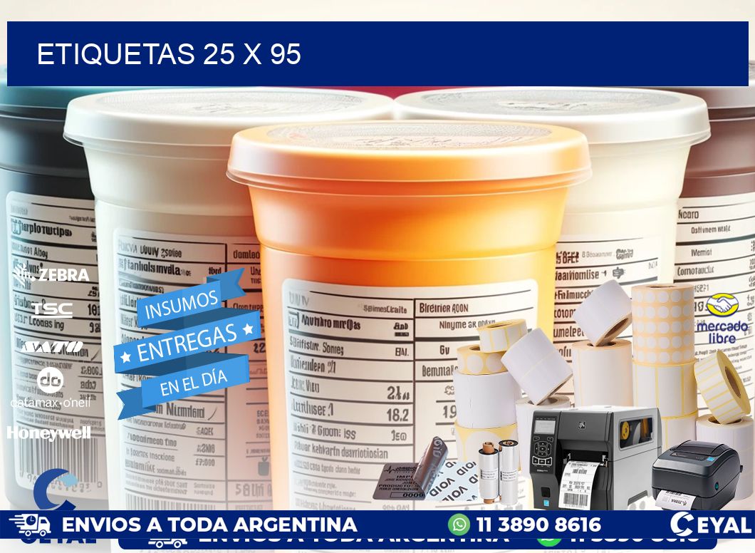 ETIQUETAS 25 x 95