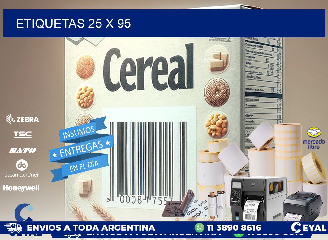ETIQUETAS 25 x 95