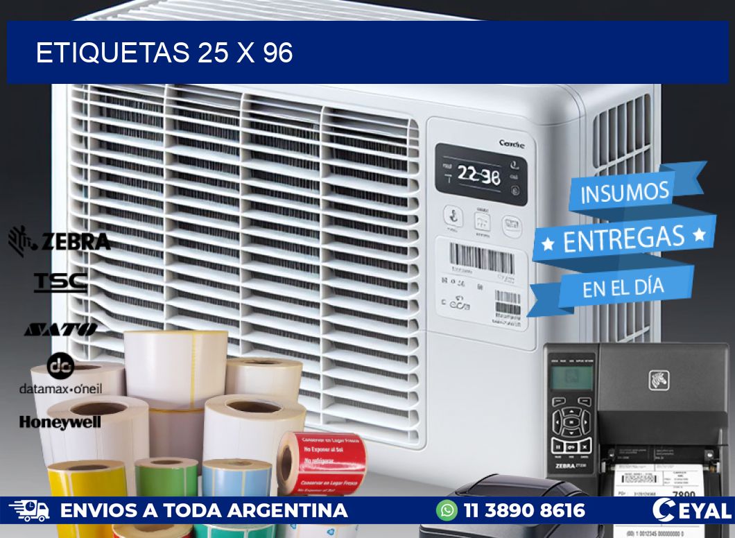 ETIQUETAS 25 x 96