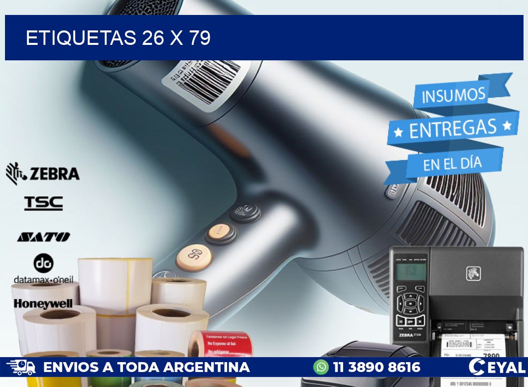 ETIQUETAS 26 x 79