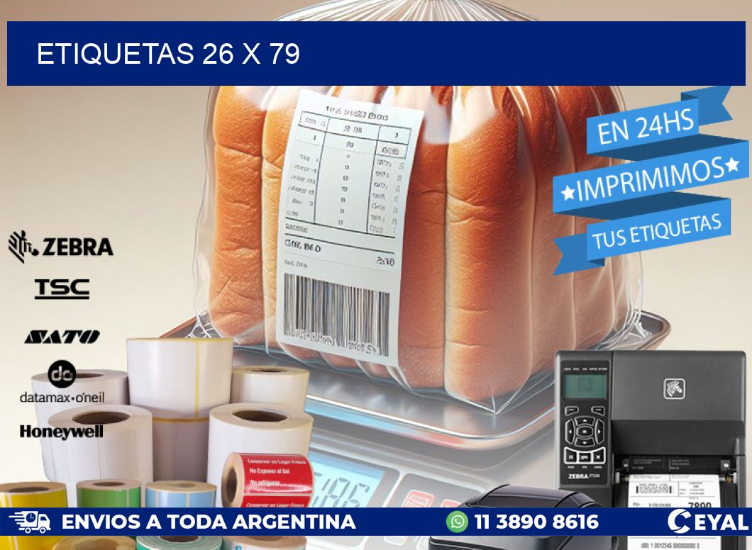 ETIQUETAS 26 x 79