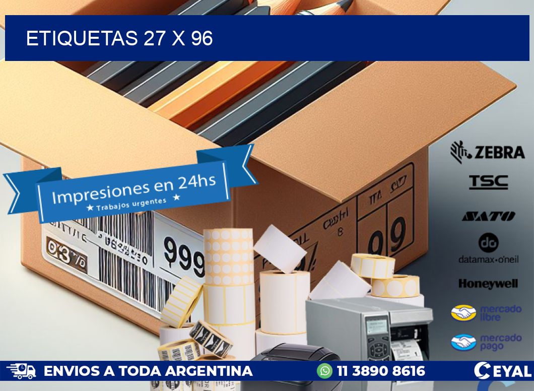 ETIQUETAS 27 x 96