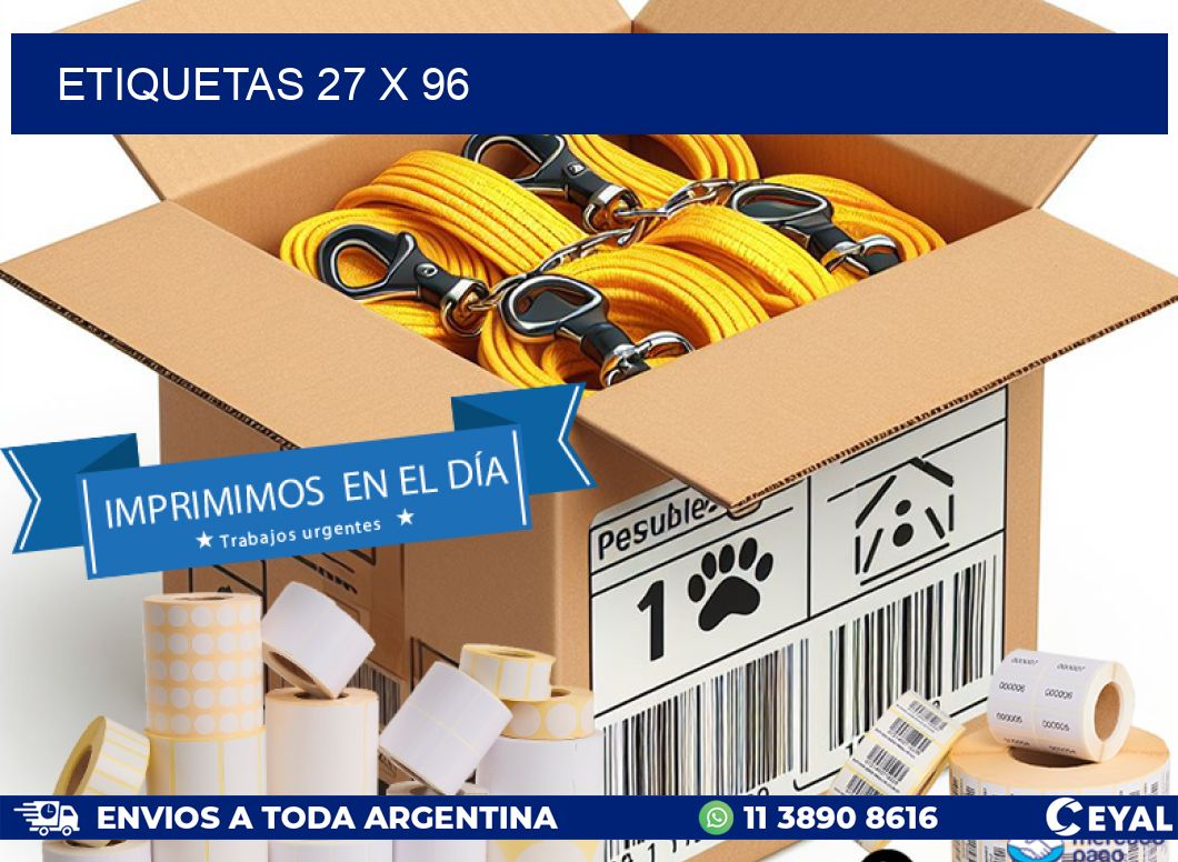 ETIQUETAS 27 x 96