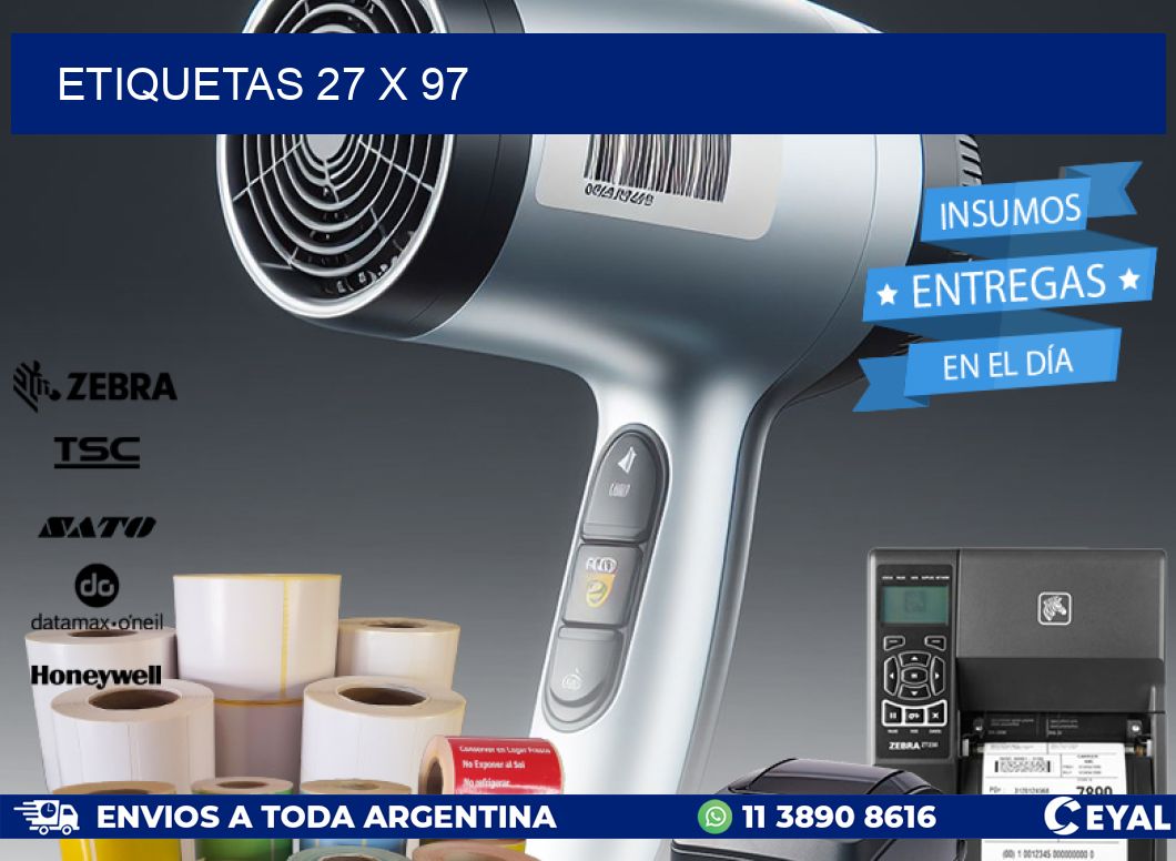 ETIQUETAS 27 x 97