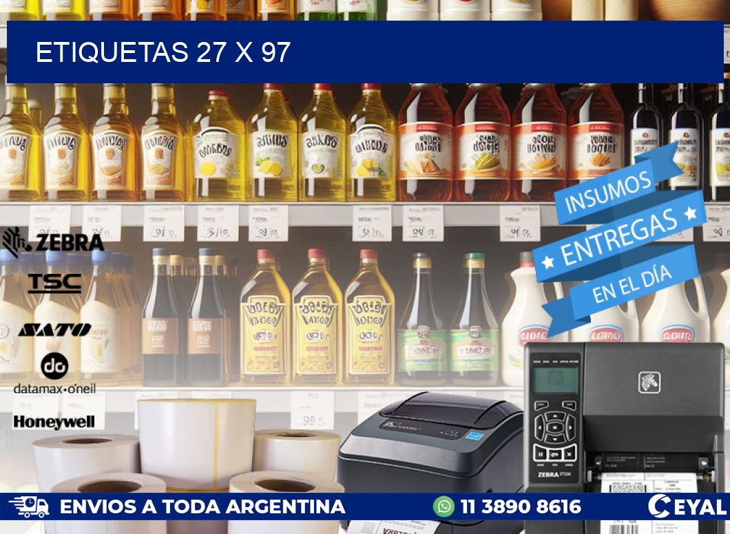 ETIQUETAS 27 x 97