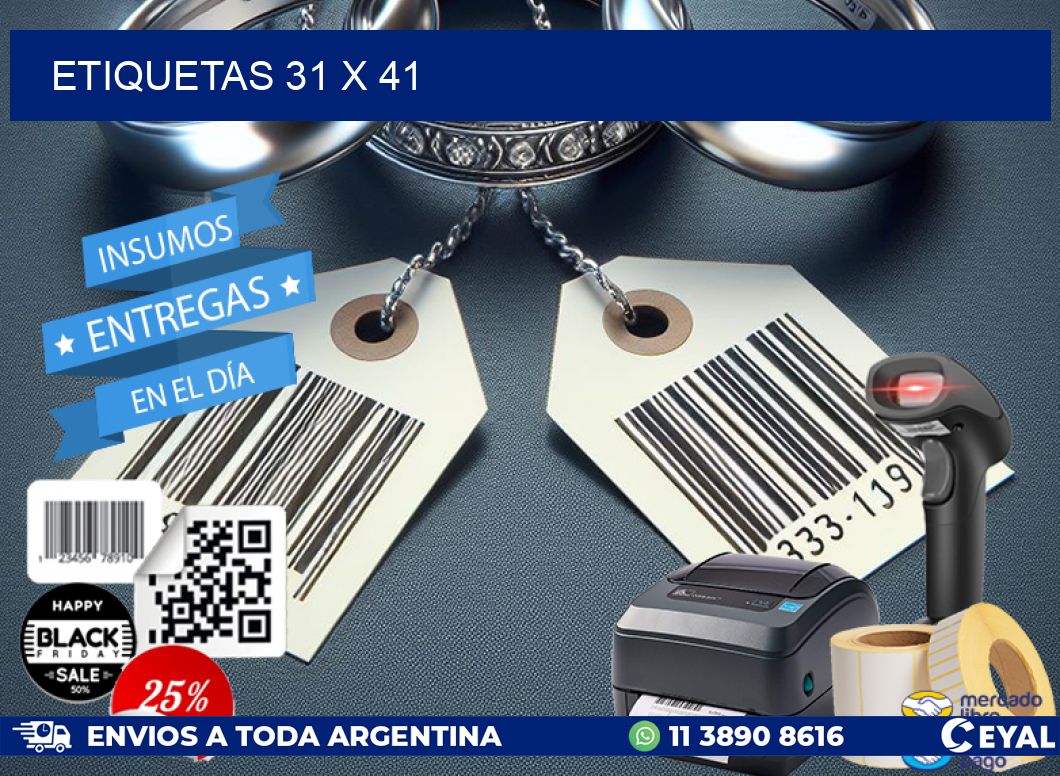 ETIQUETAS 31 x 41