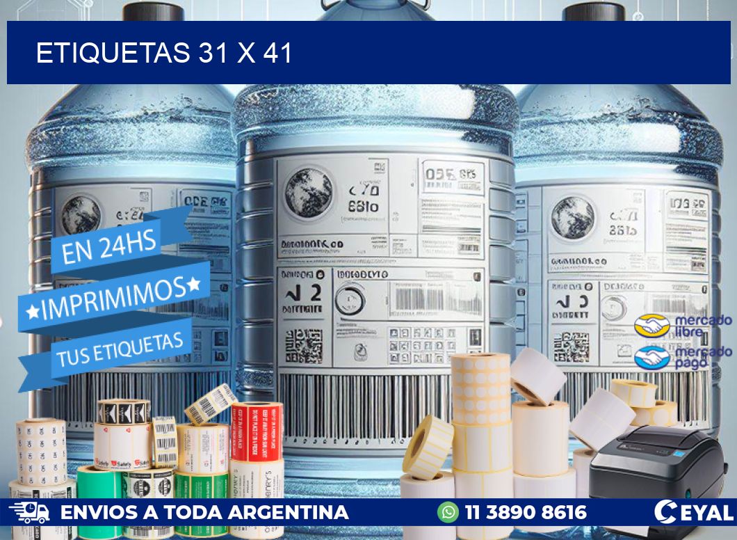 ETIQUETAS 31 x 41