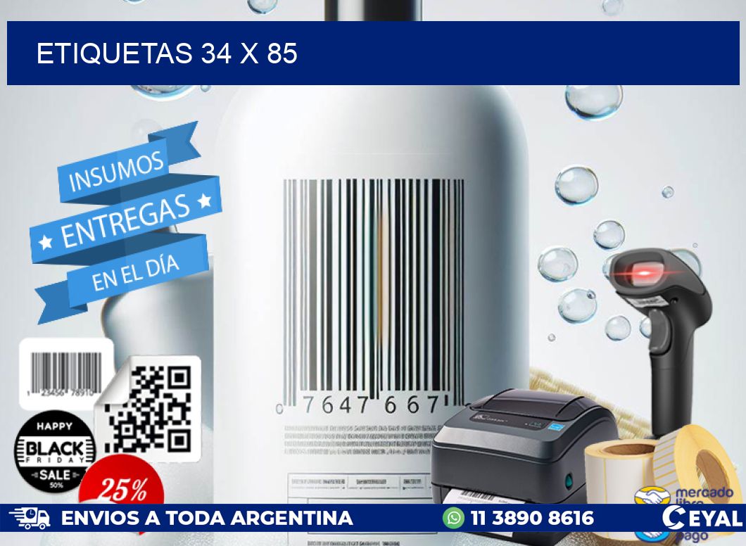 ETIQUETAS 34 x 85