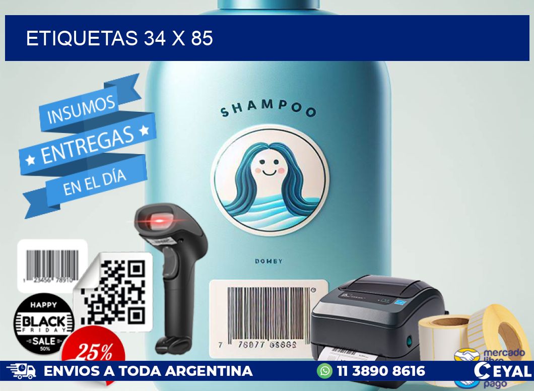 ETIQUETAS 34 x 85