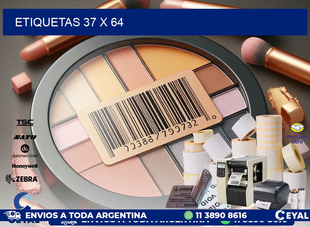 ETIQUETAS 37 x 64
